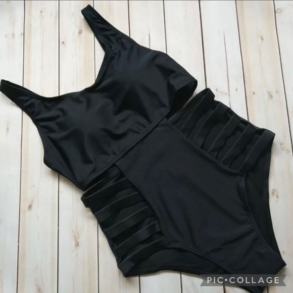 PLAYCLOTHES Other - Plus size, high quality, black one piece monokini swimsuit